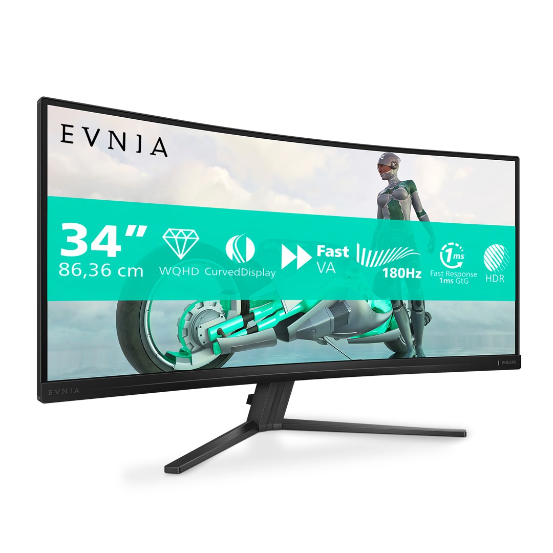 Philips Evnia 34M2C3500L/00 computer monitor 86.4 cm (34") 3440 x 1440 pixels Wide Quad HD LCD Black Philips Evnia 34M2C3500L/00 computer monitor 86.4 cm (34") 3440 x 1440 pixels Wide Quad HD LCD Black