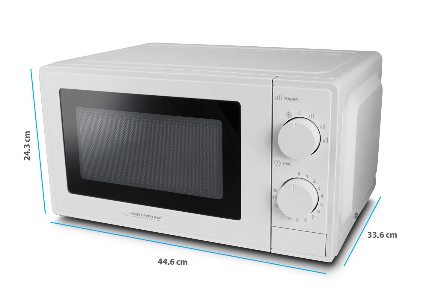 Esperanza ESTOFADO White Solo microwave Countertop 20 L 700 W Esperanza ESTOFADO White Solo microwave Countertop 20 L 700 W