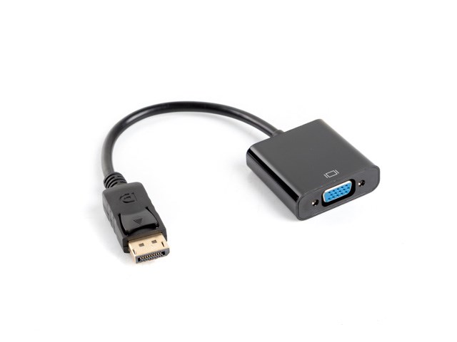 Lanberg AD-0002-BK video cable adapter 0.2 m VGA (D-Sub) DisplayPort Black Lanberg AD-0002-BK video cable adapter 0.2 m VGA (D-Sub) DisplayPort Black