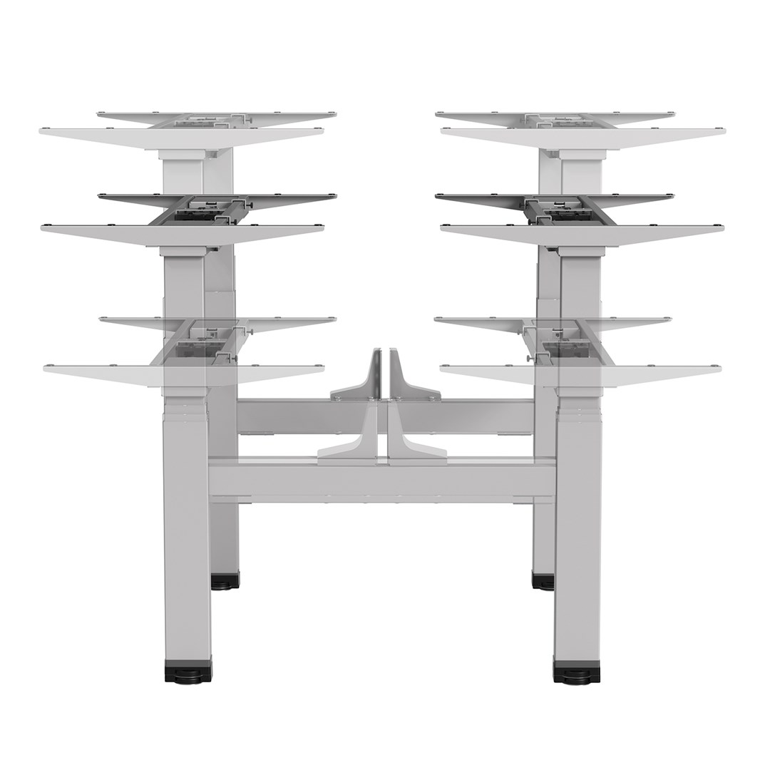 Ergo Office ER-404G Electric Double Height Adjustable Standing/Sitting Desk Frame without Desk Tops Gray Ergo Office ER-404G Electric Double Height Adjustable Standing/Sitting Desk Frame without Desk Tops Gray