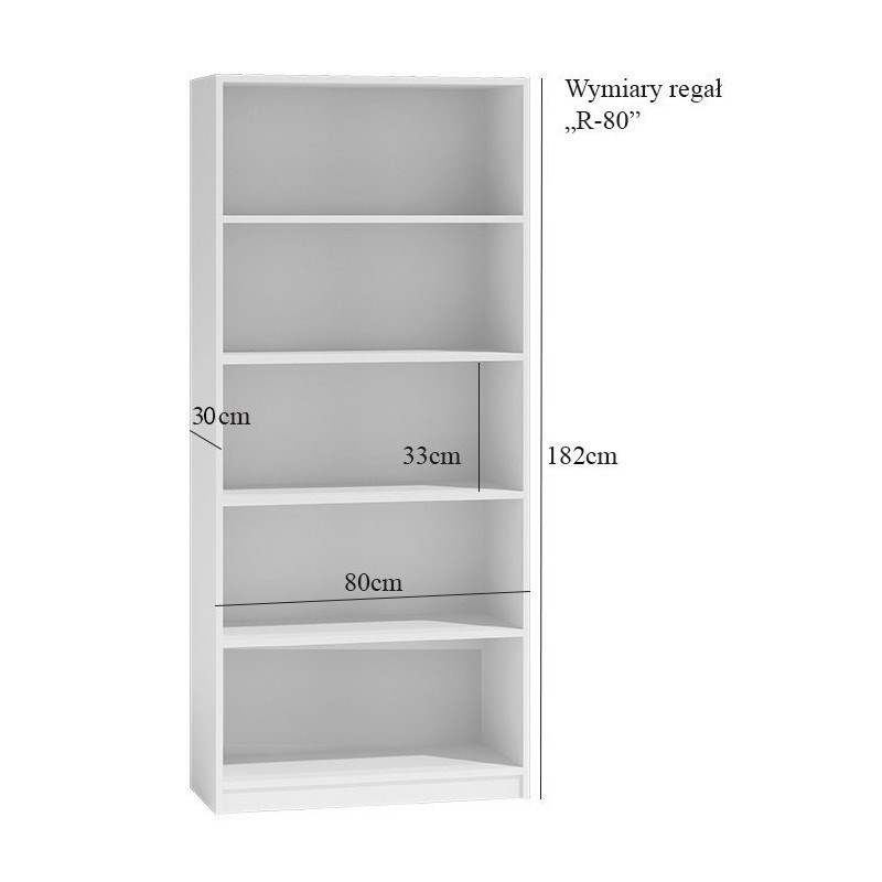 Topeshop R80 SONOMA office bookcase Topeshop R80 SONOMA office bookcase
