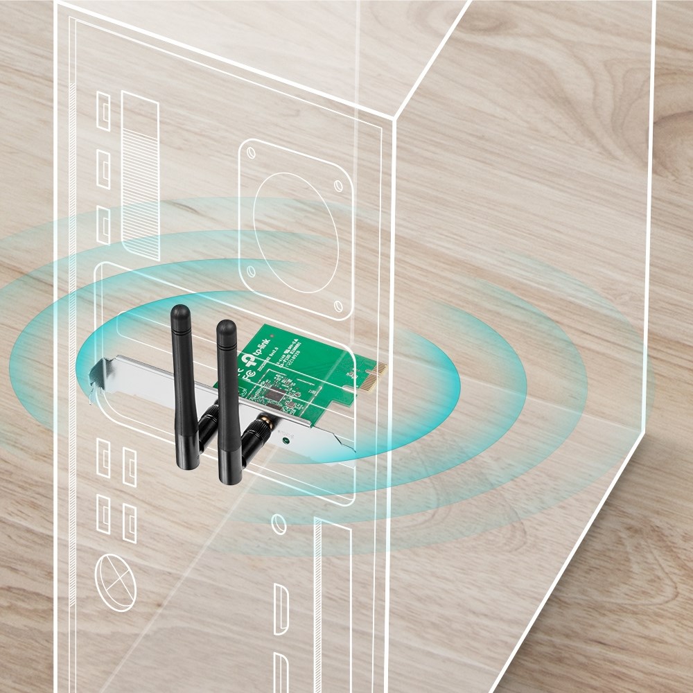 TP-Link TL-WN881ND network card Internal WLAN 300 Mbit/s TP-Link TL-WN881ND network card Internal WLAN 300 Mbit/s