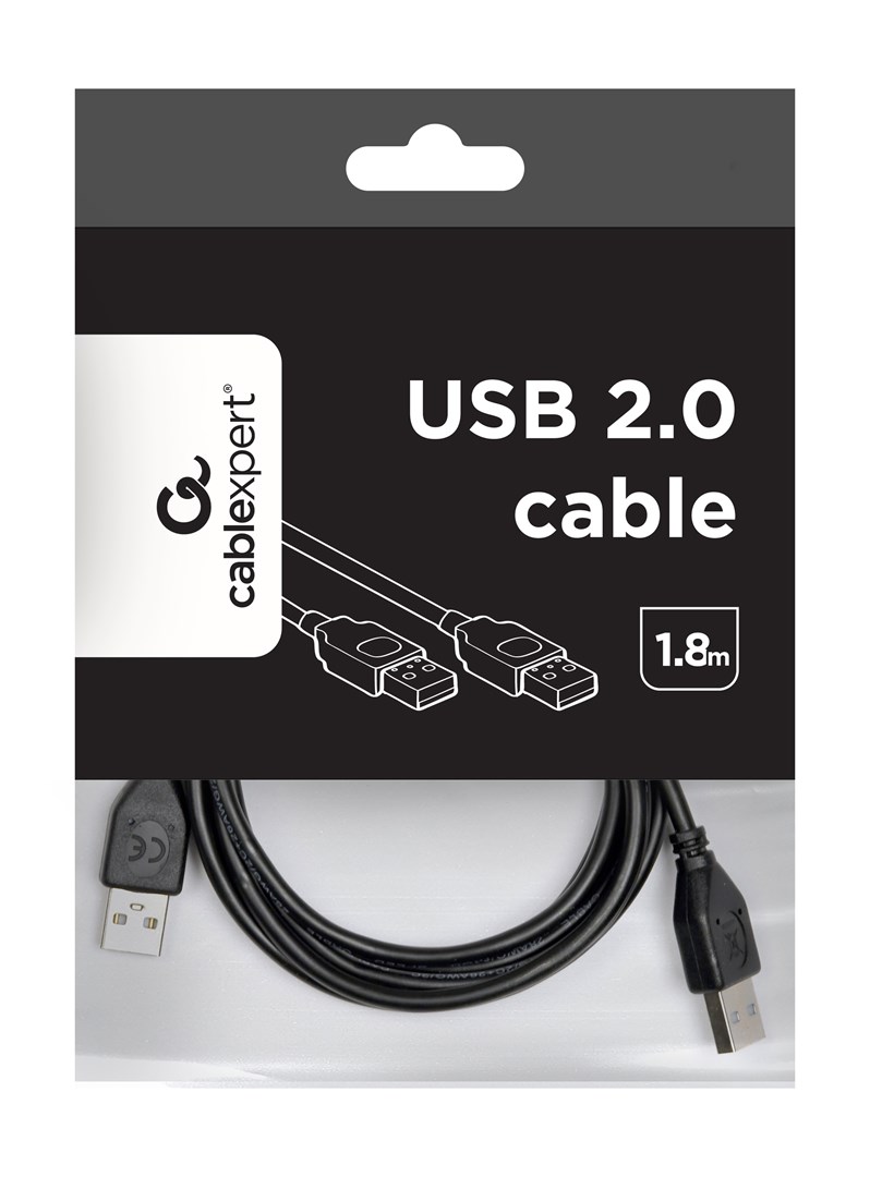 Gembird CCP-USB2-AMAM-6 USB cable USB 2.0 1.8 m USB A Black Gembird CCP-USB2-AMAM-6 USB cable USB 2.0 1.8 m USB A Black