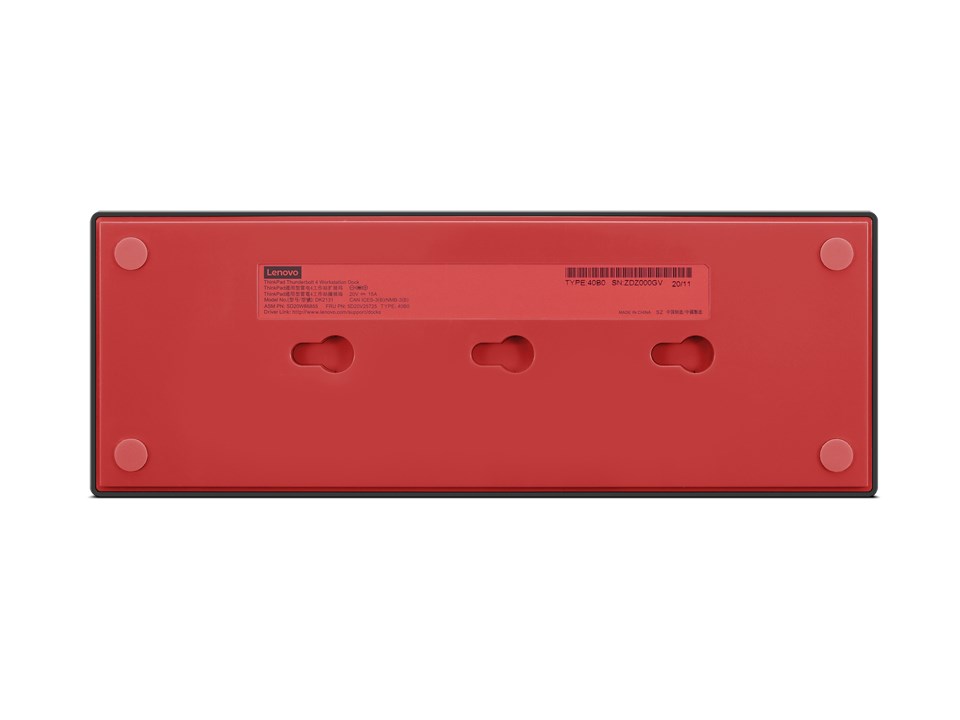 Lenovo 40B00300EU notebook dock/port replicator Wired Thunderbolt 4 Black, Red Lenovo 40B00300EU notebook dock/port replicator Wired Thunderbolt 4 Black, Red