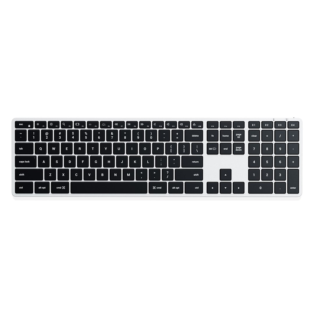 Satechi Slim X3 keyboard Bluetooth numpad silver Satechi Slim X3 keyboard Bluetooth numpad silver