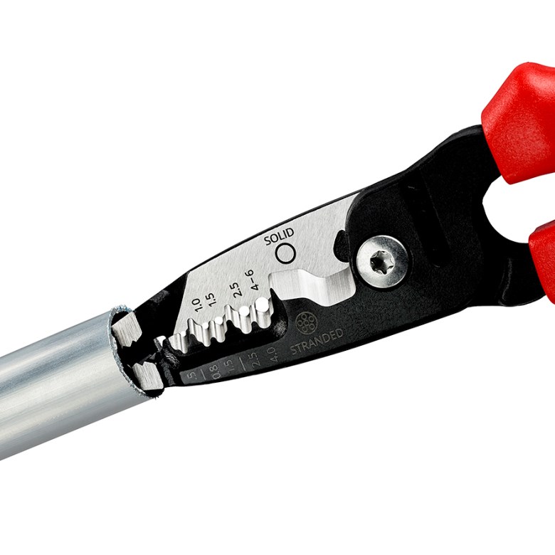 Knipex 13 72 200 ME cable stripper Black, Blue, Red, Stainless steel Knipex 13 72 200 ME cable stripper Black, Blue, Red, Stainless steel