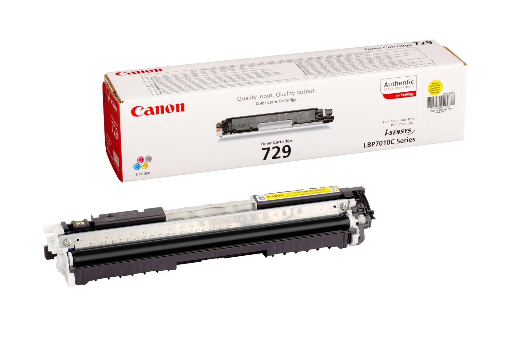 Canon 729 Y toner cartridge 1 pc(s) Original Yellow Canon 729 Y toner cartridge 1 pc(s) Original Yellow