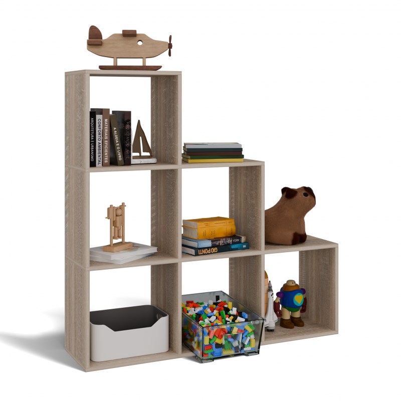 Topeshop STEP SONOMA 3X3 living room bookcase Topeshop STEP SONOMA 3X3 living room bookcase