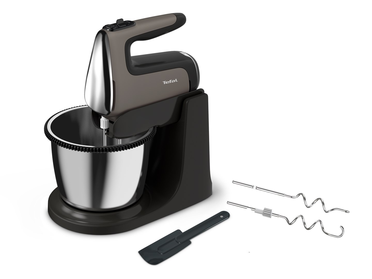 Tefal Powermix Silence HT654E Stand mixer 600 W Black, Grey Tefal Powermix Silence HT654E Stand mixer 600 W Black, Grey