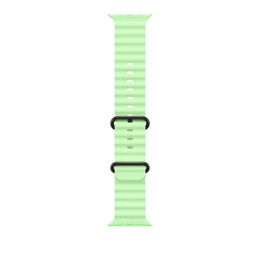 Apple Black Titanium Finish Band Green Fluoroelastomer, Titanium Apple Black Titanium Finish Band Green Fluoroelastomer, Titanium