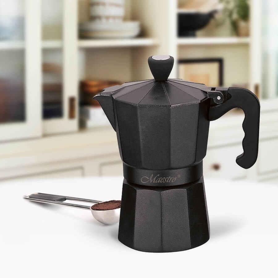 Maestro 6 cup coffee machine MR-1666-6-BLACK black Maestro 6 cup coffee machine MR-1666-6-BLACK black