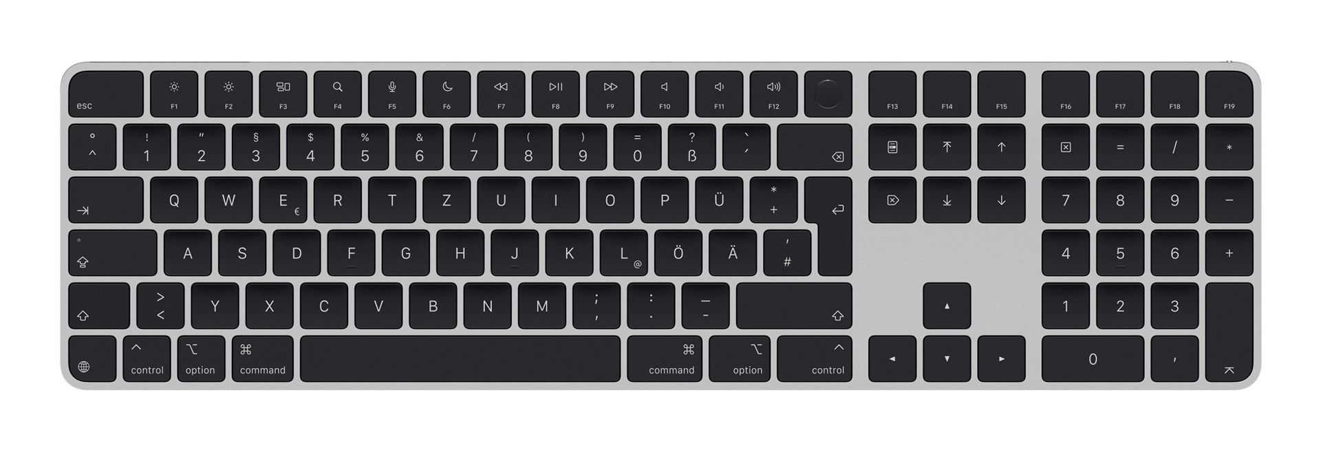 Apple Magic keyboard Universal USB + Bluetooth QWERTZ German Black Apple Magic keyboard Universal USB + Bluetooth QWERTZ German Black
