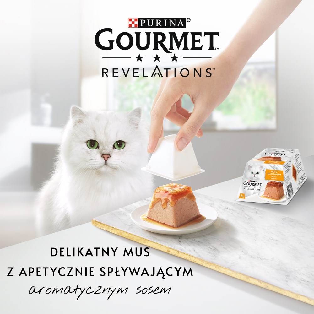 PURINA Gourmet Revelations Mousse with chicken in sauce - wet cat food - 2x57g PURINA Gourmet Revelations Mousse with chicken in sauce - wet cat food - 2x57g