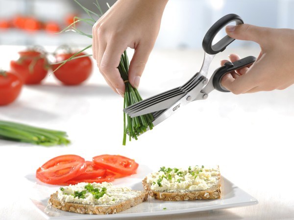 GEFU 12660 kitchen scissors 191 mm Black, Stainless steel Herb GEFU 12660 kitchen scissors 191 mm Black, Stainless steel Herb