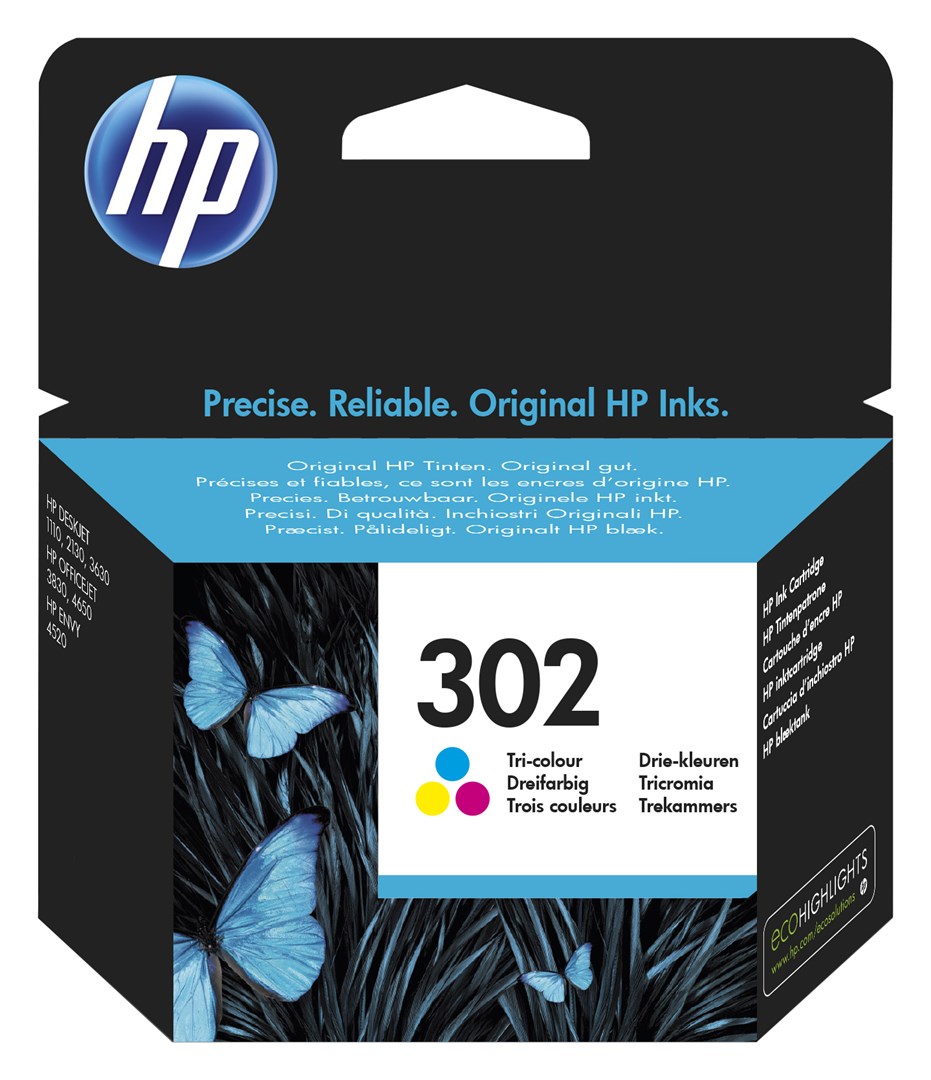 HP 302 Tri-color Original Ink Cartridge HP 302 Tri-color Original Ink Cartridge