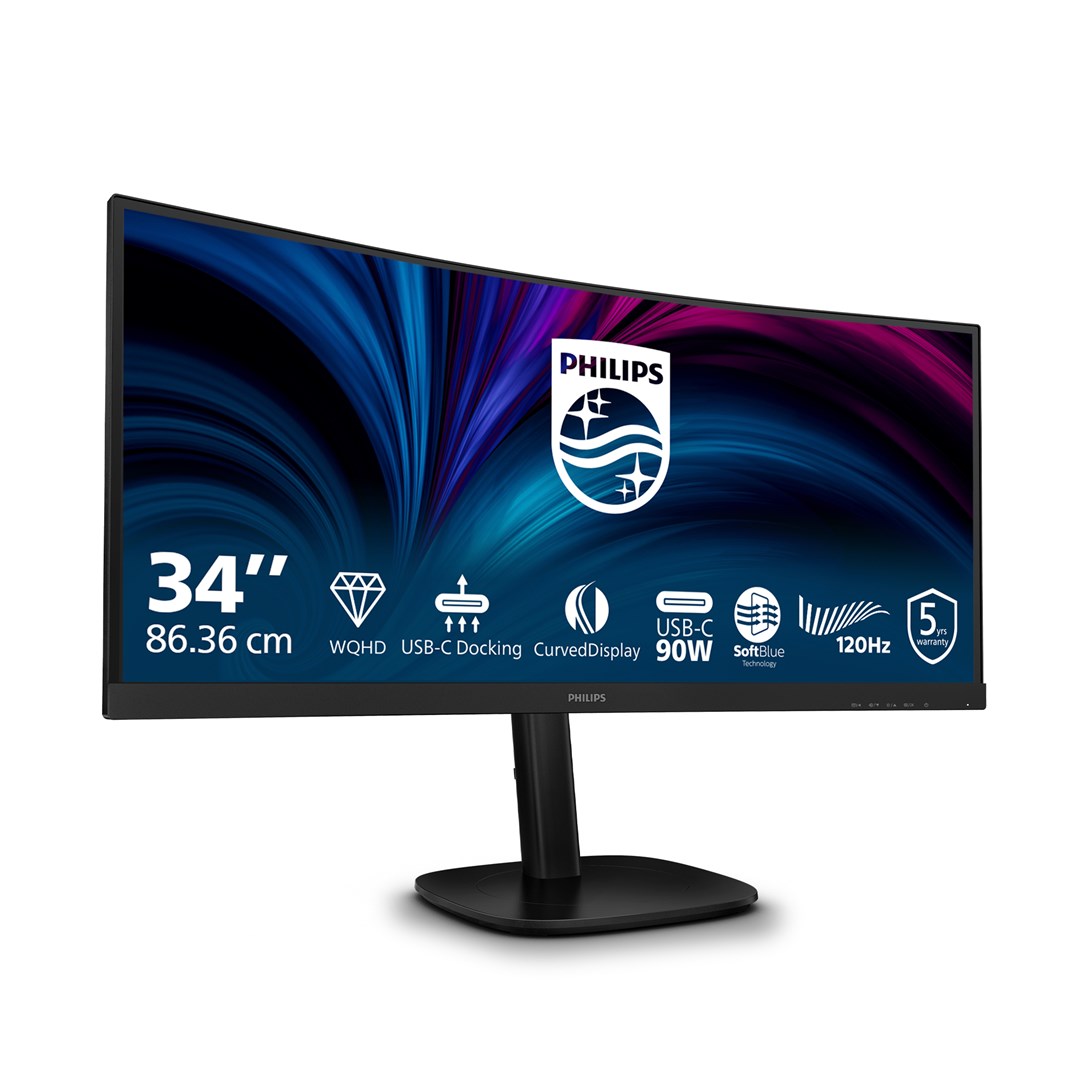Philips 3000 series 34B2U3600C/00 computer monitor 86.4 cm (34") 3440 x 1440 pixels Wide Quad HD LCD Black Philips 3000 series 34B2U3600C/00 computer monitor 86.4 cm (34") 3440 x 1440 pixels Wide Quad HD LCD Black