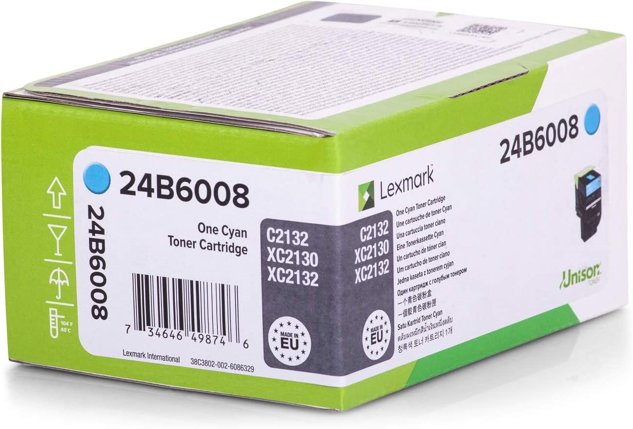 Lexmark 24B6008 toner cartridge 1 pc(s) Original Cyan Lexmark 24B6008 toner cartridge 1 pc(s) Original Cyan