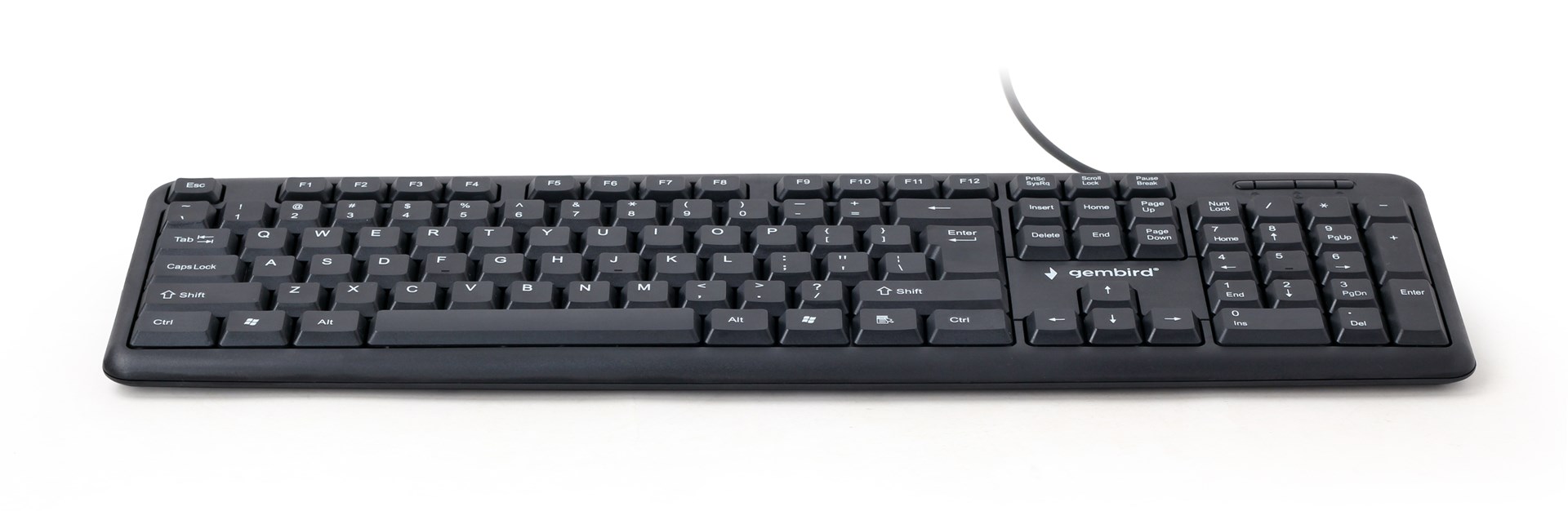 Gembird KB-U-103 keyboard USB US English Black Gembird KB-U-103 keyboard USB US English Black