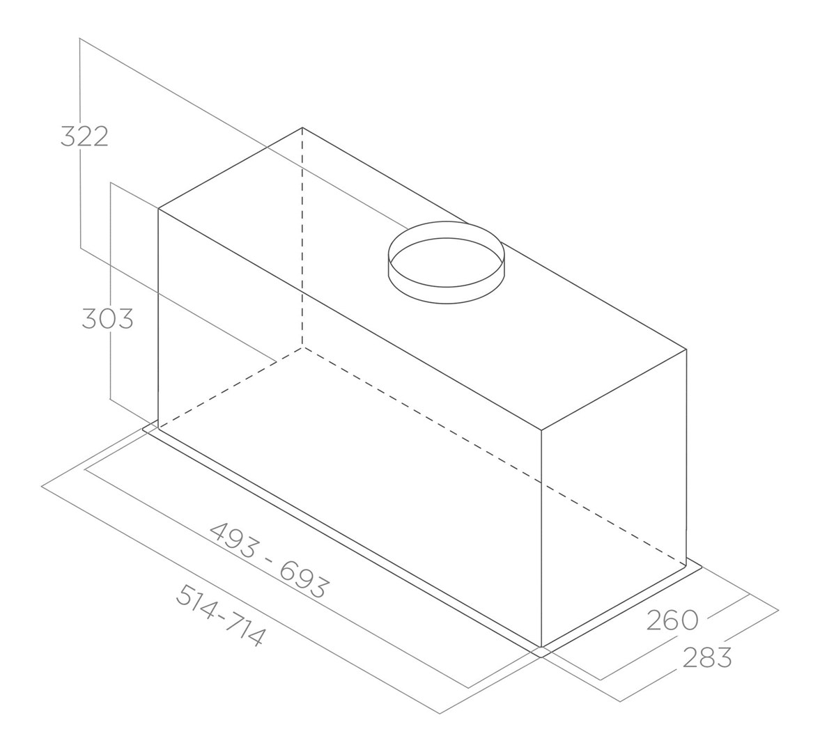 Elica LANE BL MAT/A/72 Built-in Black B 550 m³/h Elica LANE BL MAT/A/72 Built-in Black B 550 m³/h