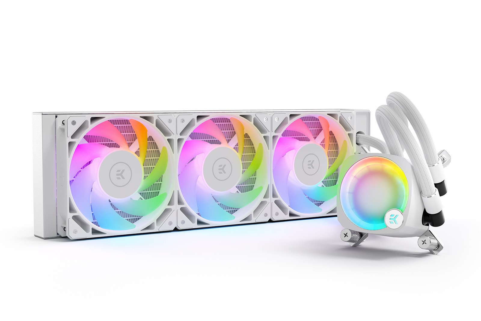 EK Water Blocks EK-Nucleus AIO CR360 Lux D-RGB Complete Water Cooling - White EK Water Blocks EK-Nucleus AIO CR360 Lux D-RGB Complete Water Cooling - White