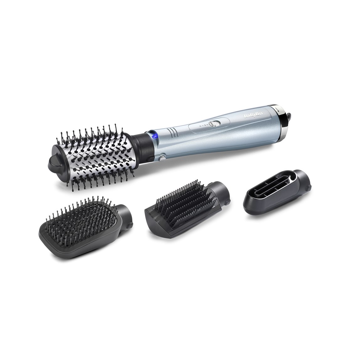 BaByliss Hydro-Fusion Hydro Fusion Smooth & Shape Hot air brush Warm Gray, Silver 1000 W 98.4" (2.5 m) BaByliss Hydro-Fusion Hydro Fusion Smooth & Shape Hot air brush Warm Gray, Silver 1000 W 98.4" (2.5 m)
