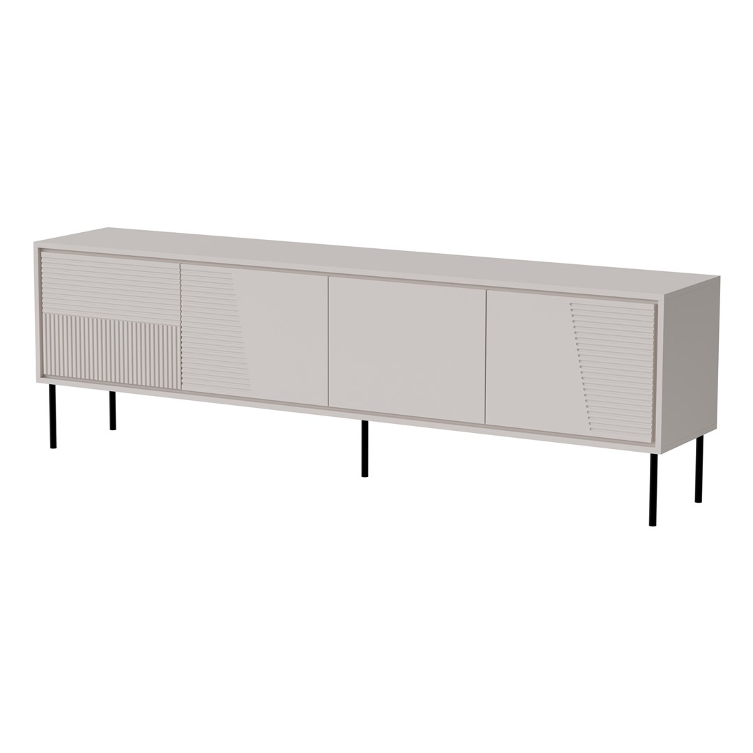 RTV cabinet ABI 4D 200x38x62 cashmere matt RTV cabinet ABI 4D 200x38x62 cashmere matt