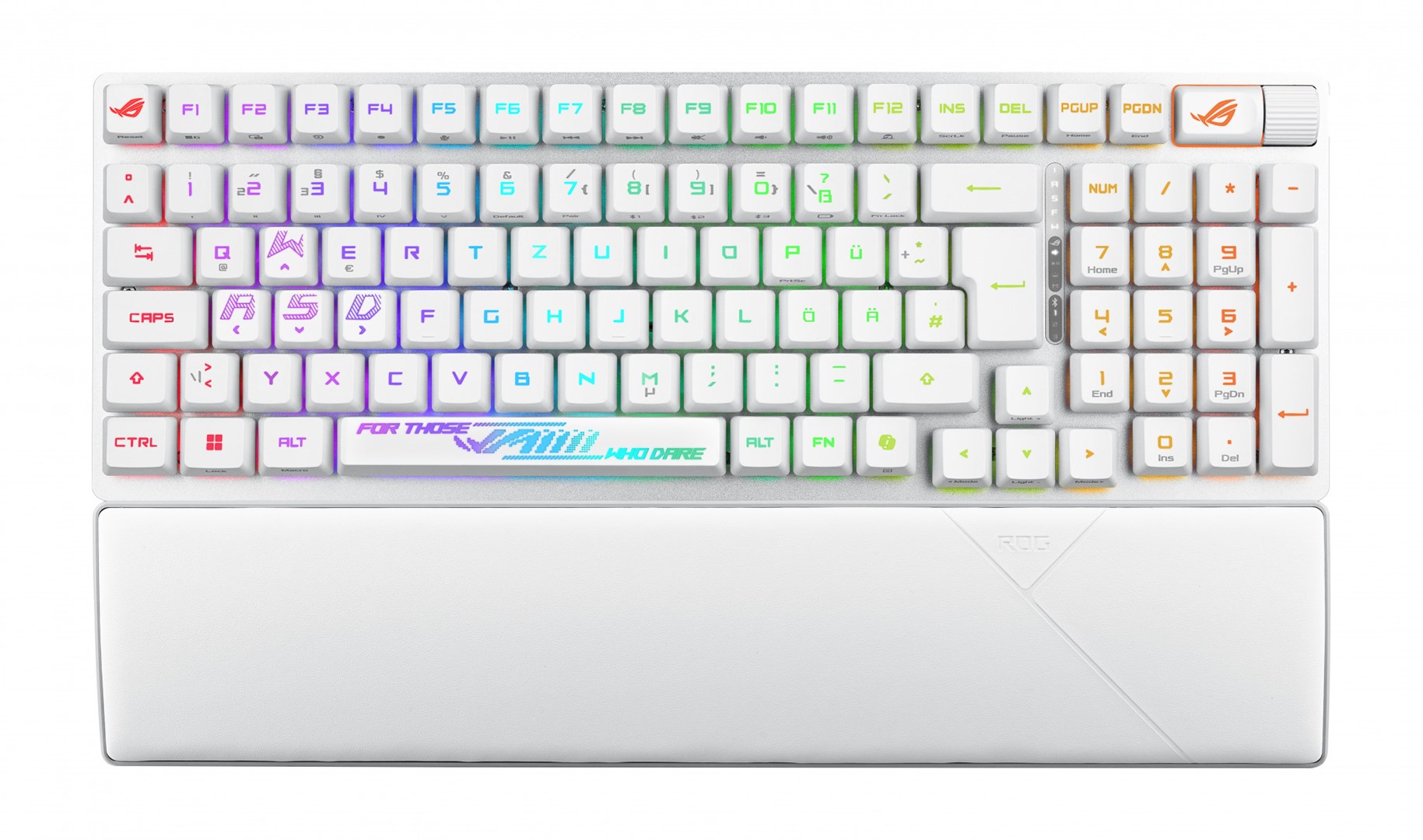 ASUS ROG Strix Scope II 96 RX Wireless keyboard Gaming USB + RF Wireless + Bluetooth White ASUS ROG Strix Scope II 96 RX Wireless keyboard Gaming USB + RF Wireless + Bluetooth White
