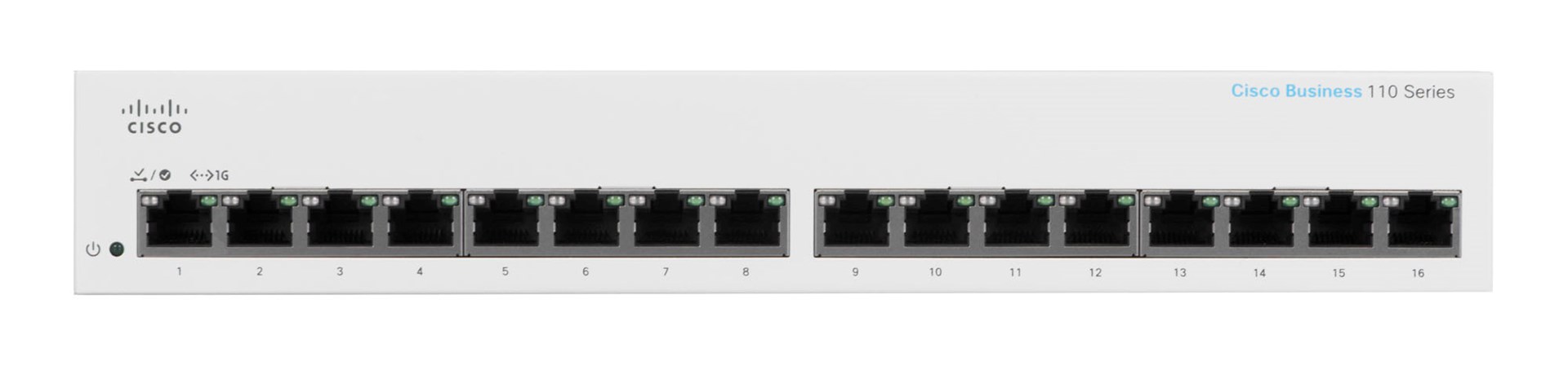 Cisco CBS110 Unmanaged L2 Gigabit Ethernet (10/100/1000) 1U Grey Cisco CBS110 Unmanaged L2 Gigabit Ethernet (10/100/1000) 1U Grey