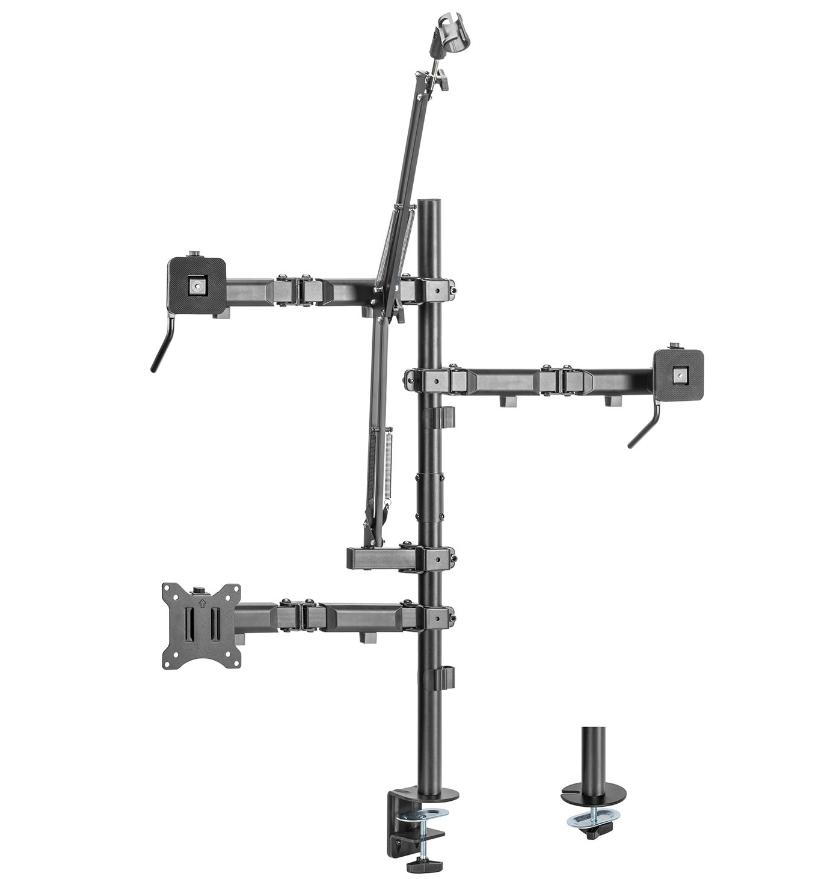 Monitor Mount, Microphone, Camera and Floodlight All-In-One Studio NanoRS, YouTube, 17"-32", max. 9kg, RS164 Monitor Mount, Microphone, Camera and Floodlight All-In-One Studio NanoRS, YouTube, 17"-32", max. 9kg, RS164