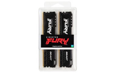FURY Beast memory module 32 GB 2 x 16 GB DDR4 3200 MHz FURY Beast memory module 32 GB 2 x 16 GB DDR4 3200 MHz