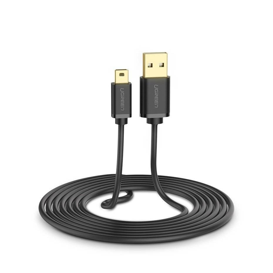 Ugreen USB cable - mini USB US132 1m (black) Ugreen USB cable - mini USB US132 1m (black)