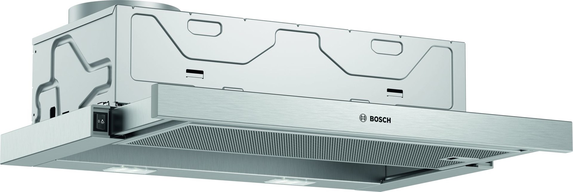Bosch Serie 2 DFM064W54 cooker hood Semi built-in (pull out) Metallic, Silver 388 m³/h Bosch Serie 2 DFM064W54 cooker hood Semi built-in (pull out) Metallic, Silver 388 m³/h