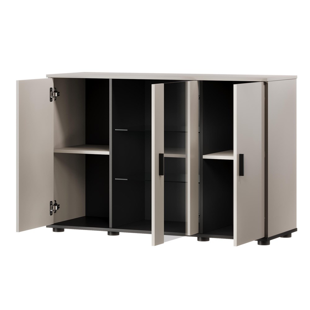 Cama SOHO chest of drawers 120x41x80 cashmere + black Cama SOHO chest of drawers 120x41x80 cashmere + black