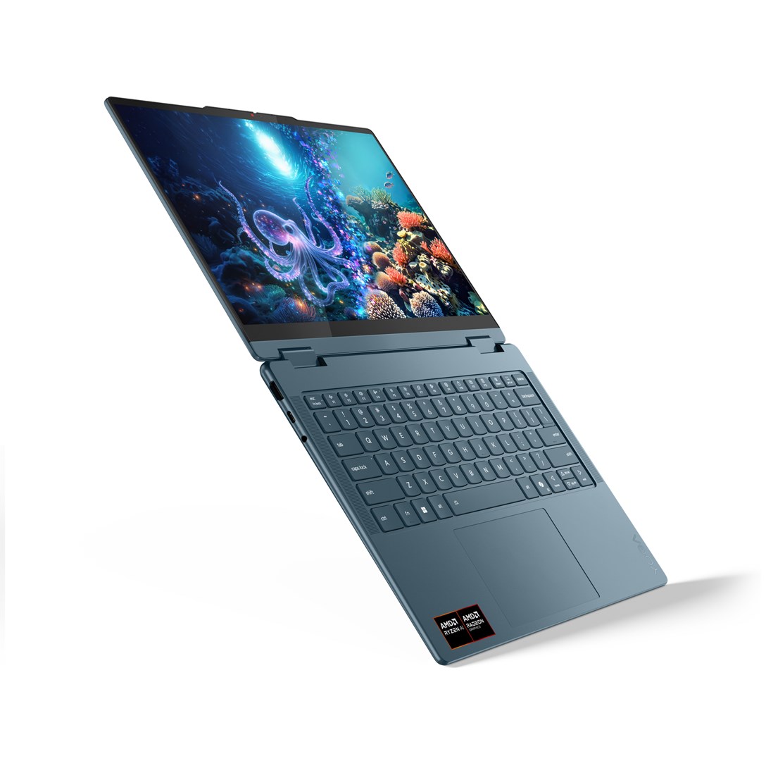 Lenovo Yoga 7 2-in-1 14AKP10 Copilot+ PC AMD Ryzen AI 5 340 Hybrid (2-in-1) 35.6 cm (14") Touchscreen WUXGA 16 GB LPDDR5x-SDRAM 512 GB SSD Wi-Fi 7 (802.11be) Windows 11 Home Teal Lenovo Yoga 7 2-in-1 14AKP10 Copilot+ PC AMD Ryzen AI 5 340 Hybrid (2-in-1) 35.6 cm (14") Touchscreen WUXGA 16 GB LPDDR5x-SDRAM 512 GB SSD Wi-Fi 7 (802.11be) Windows 11 Home Teal