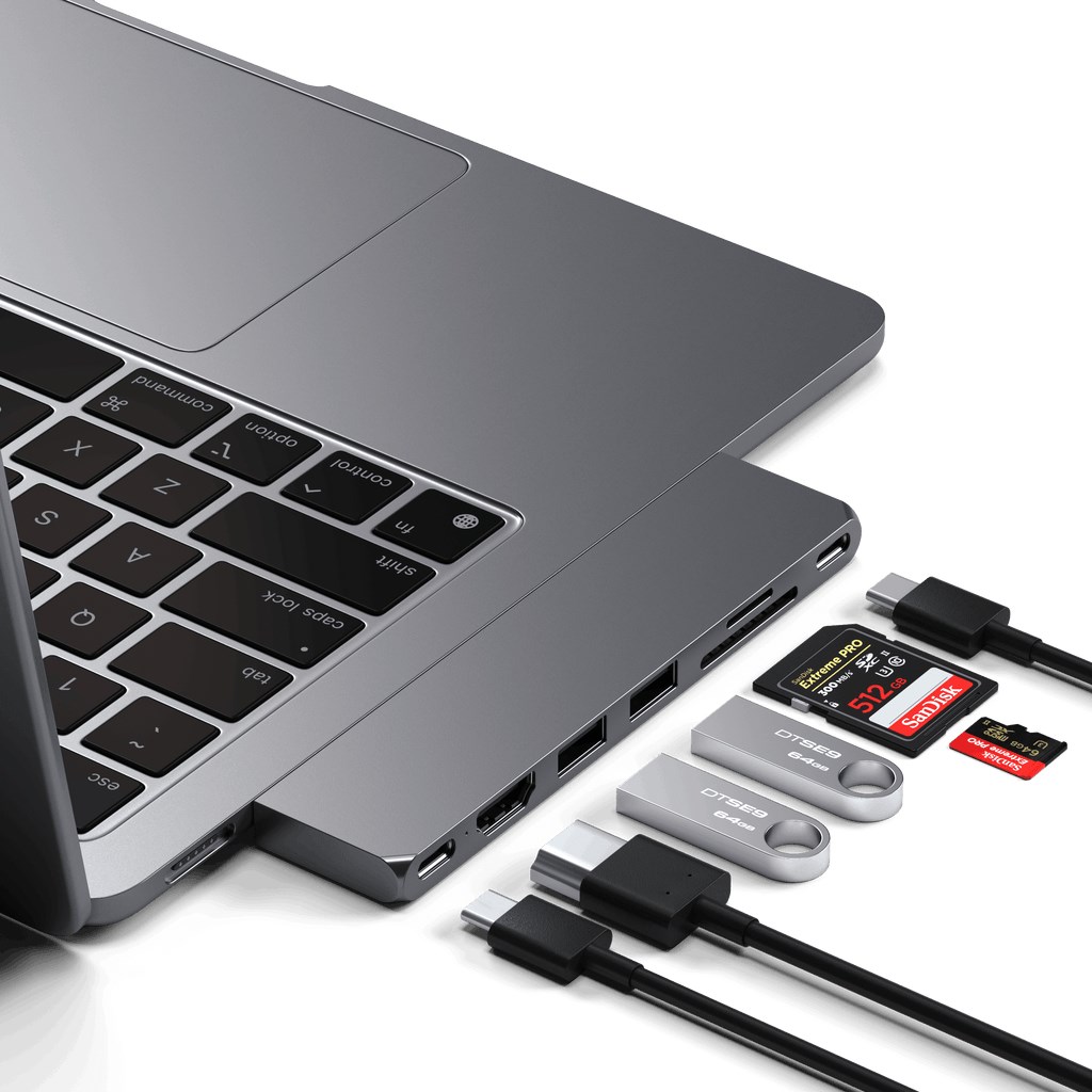 Satechi Type-C Pro Hub Slim - Space Gray Satechi Type-C Pro Hub Slim - Space Gray