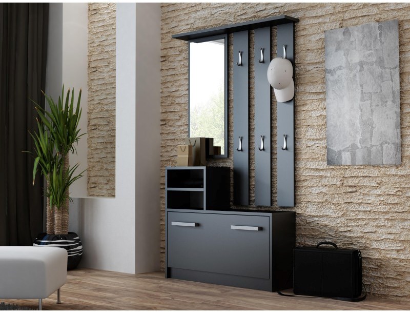 Topeshop GAR CZERŃ entryway cabinet Topeshop GAR CZERŃ entryway cabinet