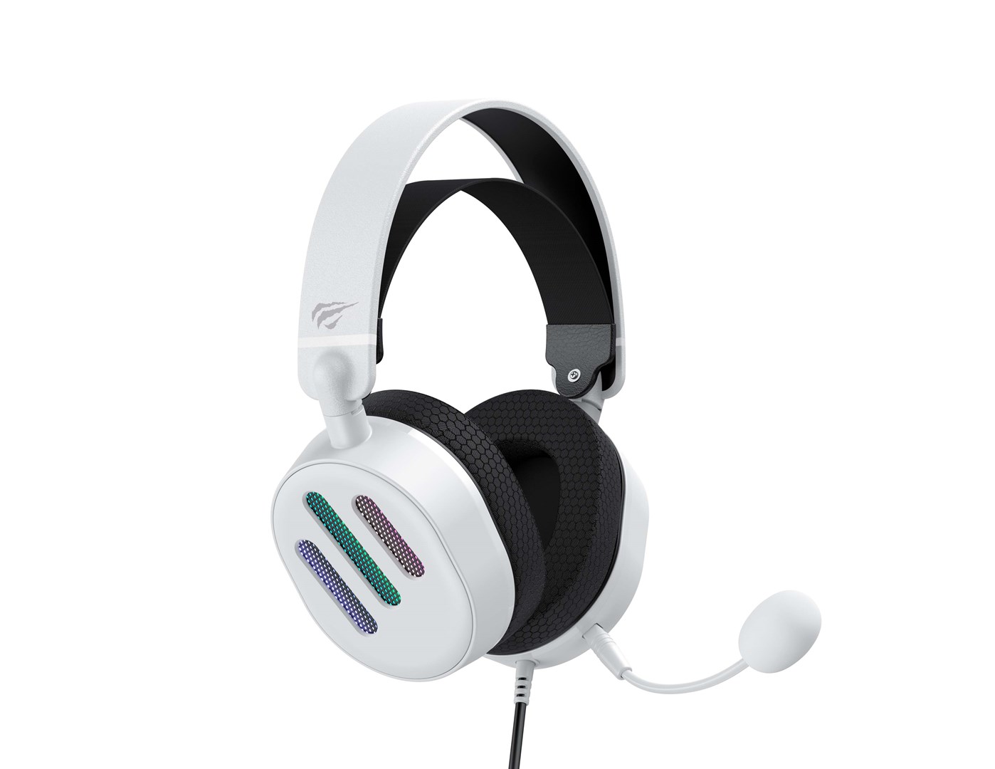 Havit H2038U - gaming headphones, black and white Havit H2038U - gaming headphones, black and white
