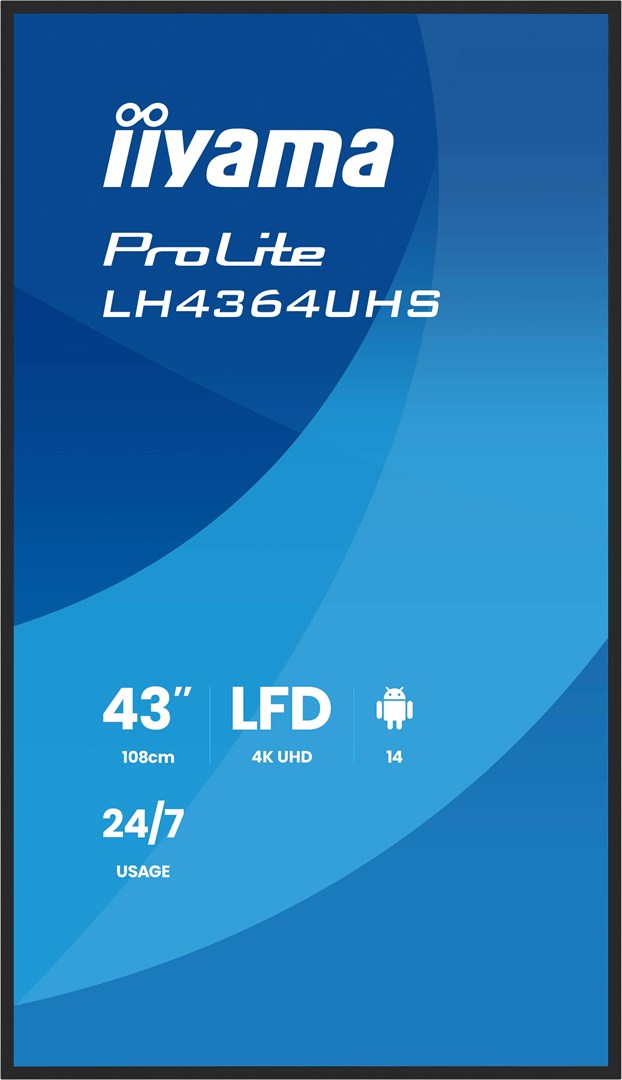 iiyama 43" 4K UHD Most powerful professional digital signage display with advanced control and connectivity options iiyama 43" 4K UHD Most powerful professional digital signage display with advanced control and connectivity options