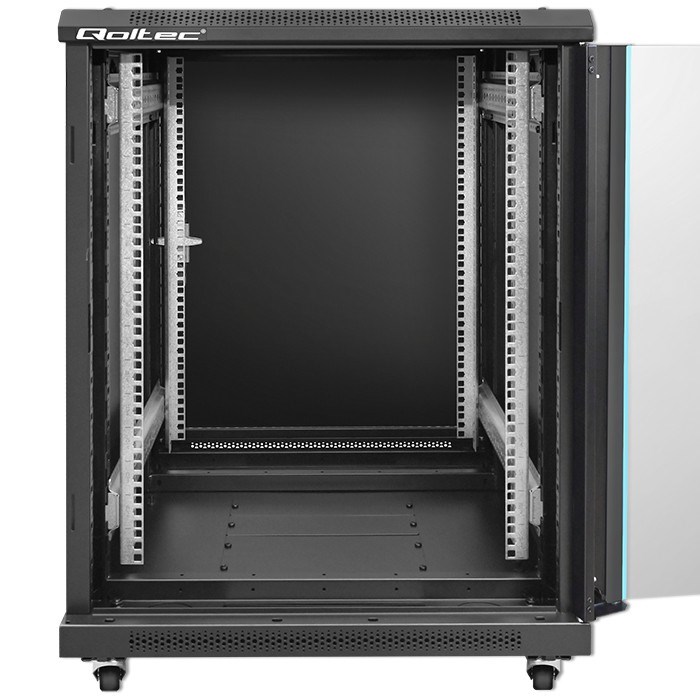 Qoltec 54518 19" RACK cabinet | 15U | 600 x 855 x 600 | Tempered glass door Qoltec 54518 19" RACK cabinet | 15U | 600 x 855 x 600 | Tempered glass door