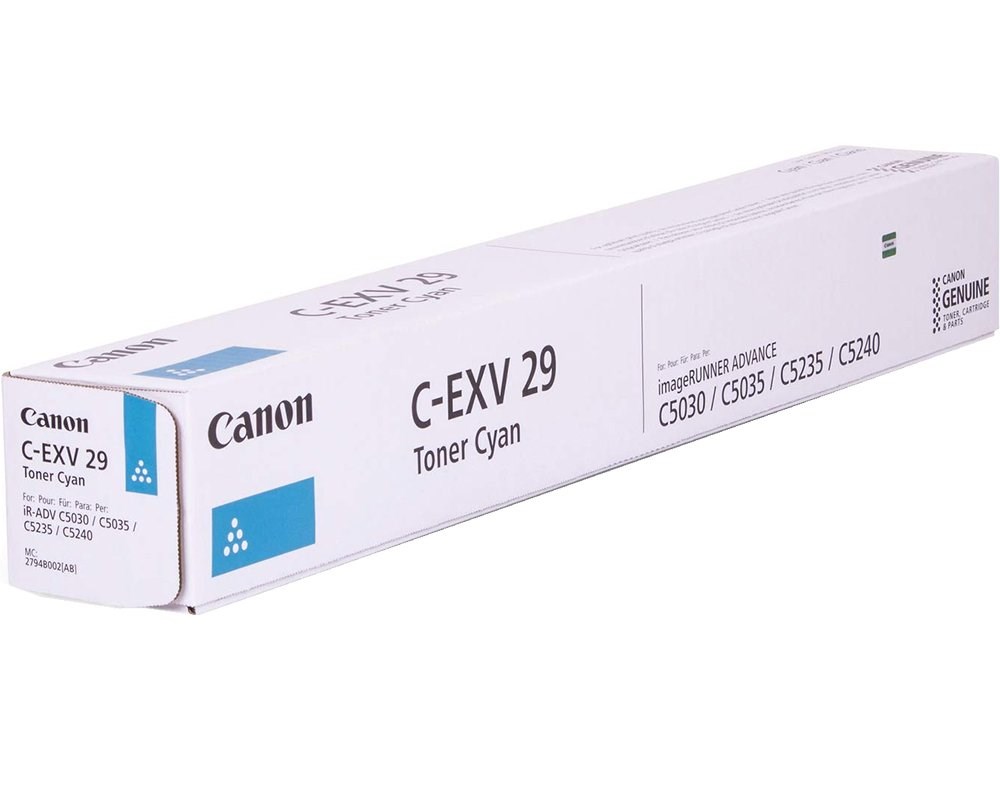 Canon C-EXV29 toner cartridge 1 pc(s) Original Cyan Canon C-EXV29 toner cartridge 1 pc(s) Original Cyan