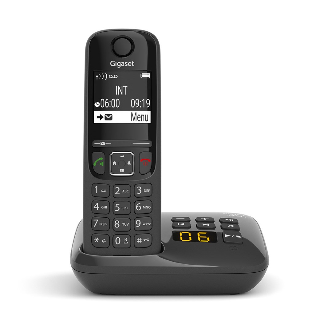 Gigaset AS690A Analog/DECT telephone Caller ID Black Gigaset AS690A Analog/DECT telephone Caller ID Black
