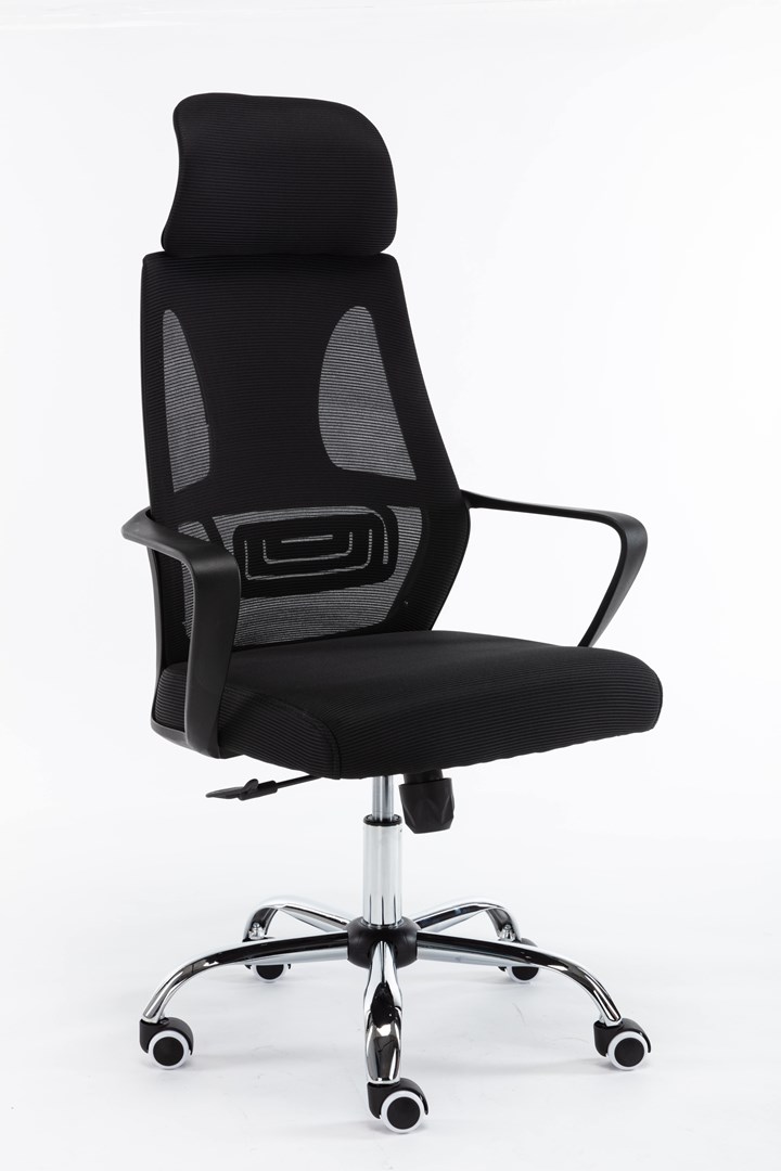 Topeshop FOTEL NIGEL CZERŃ office/computer chair Padded seat Mesh backrest Topeshop FOTEL NIGEL CZERŃ office/computer chair Padded seat Mesh backrest