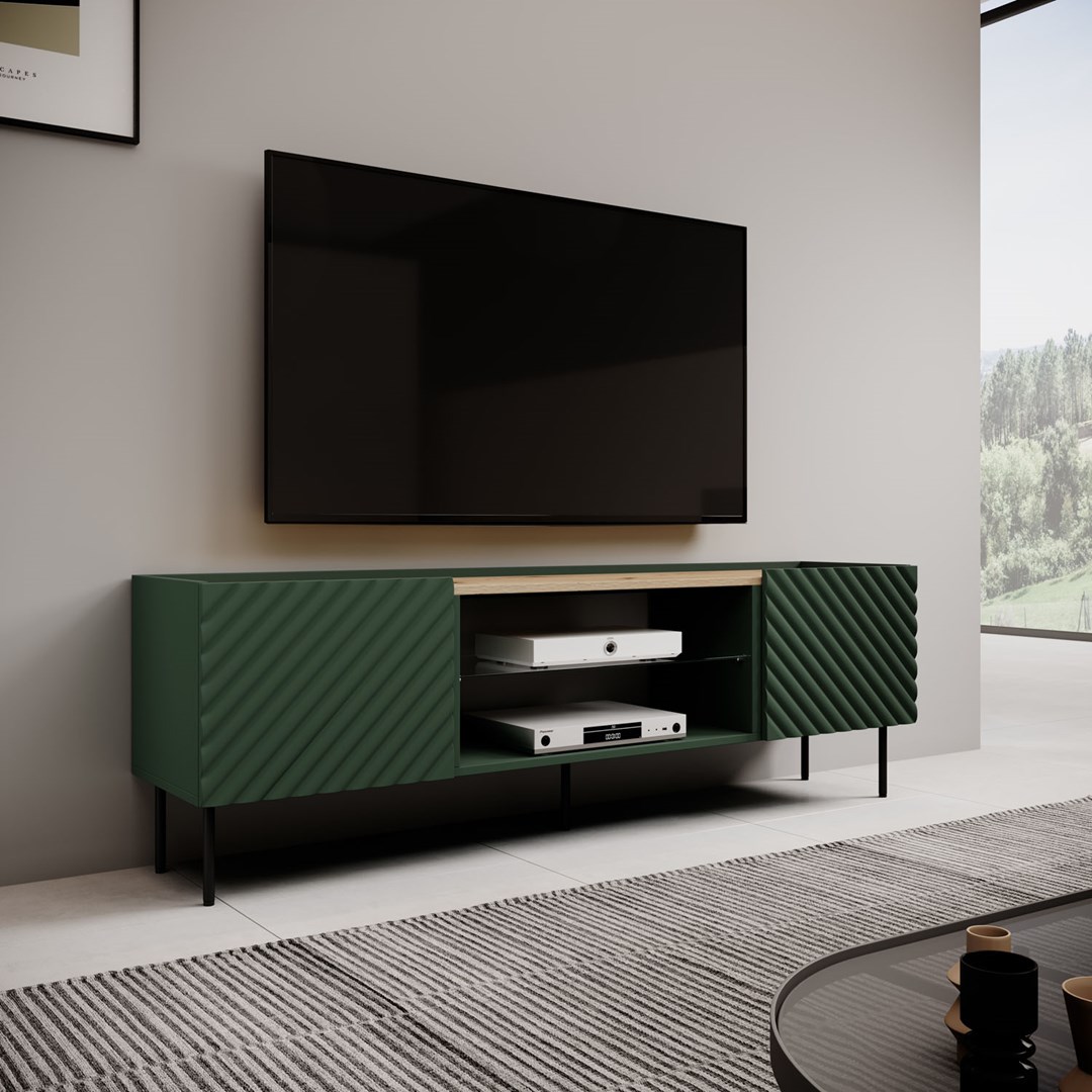 EF ONDA RTV cabinet 180.5x40xH58.39 green (standing or wall mounted) EF ONDA RTV cabinet 180.5x40xH58.39 green (standing or wall mounted)