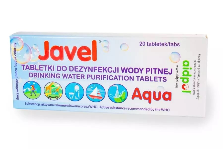 Javel Aqua water disinfection tablets, 20 pcs Javel Aqua water disinfection tablets, 20 pcs