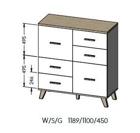 Cama living room set LOTTA 2 (sideboard 150 2D3DR + sideboard 110 2D4DR + display cabinet 120 + coffee table 110) Cama living room set LOTTA 2 (sideboard 150 2D3DR + sideboard 110 2D4DR + display cabinet 120 + coffee table 110)