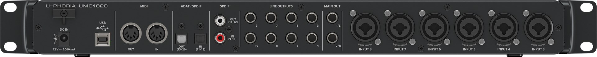 Behringer UMC1820 - USB audio interface Behringer UMC1820 - USB audio interface
