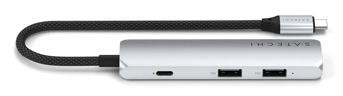 Satechi ST-P4SS interface hub USB Type-C 10000 Mbit/s Silver Satechi ST-P4SS interface hub USB Type-C 10000 Mbit/s Silver
