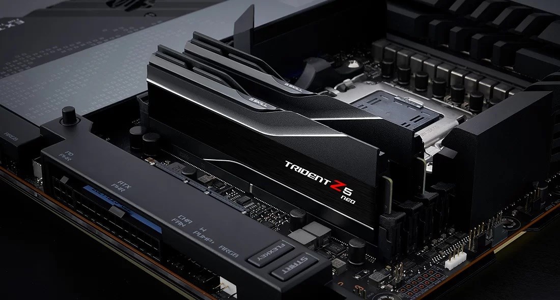 G.Skill Trident Z5 Neo F5-6000J3238F16GX2-TZ5N memory module 32 GB 2 x 16 GB DDR5 6000 MHz G.Skill Trident Z5 Neo F5-6000J3238F16GX2-TZ5N memory module 32 GB 2 x 16 GB DDR5 6000 MHz