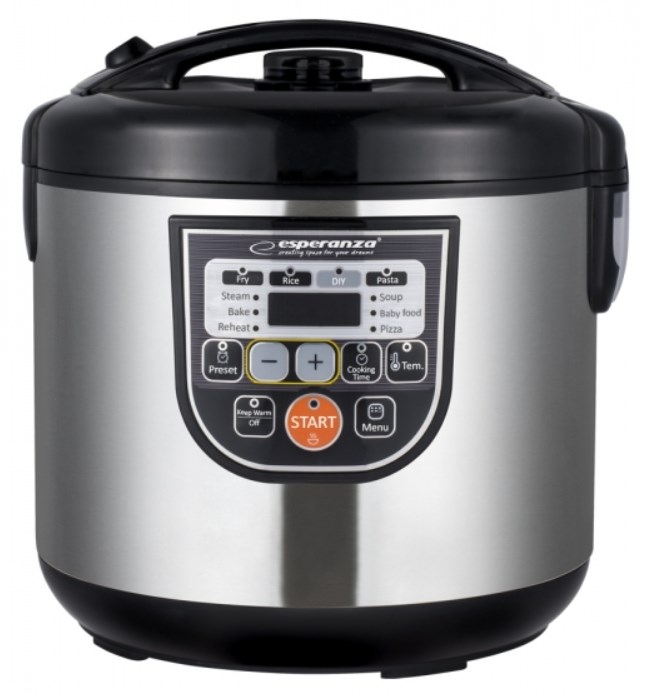 Esperanza EKG011 multi cooker 5 L 860 W Black, Stainless steel Esperanza EKG011 multi cooker 5 L 860 W Black, Stainless steel