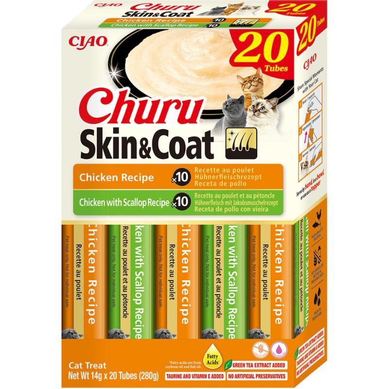 INABA Skin&Coat Chicken - cat treats - 20x14g INABA Skin&Coat Chicken - cat treats - 20x14g